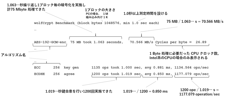 Wolftips ベンチマーク プログラム Wolfssl